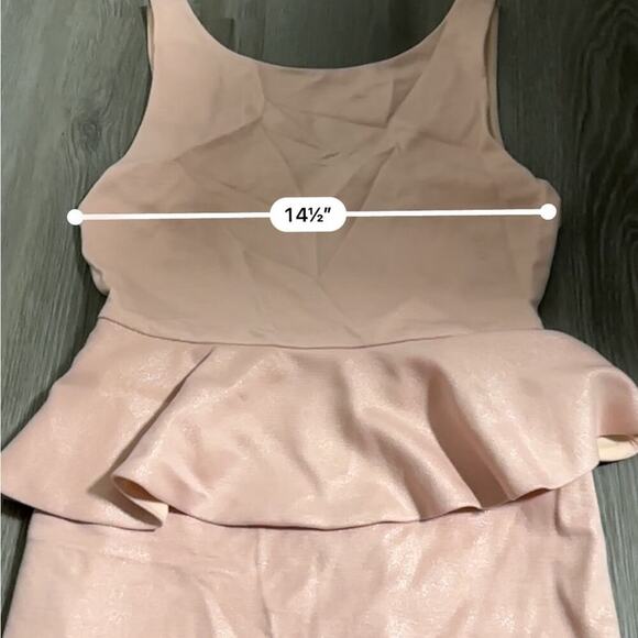 Alice + Olivia Pink Tracey Peplum Sheath Sleeveless Designer Dress Size 4 - Picture 8 of 9